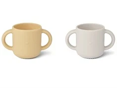 Liewood cat jojoba sea shell mix kop med hank Gene silikone (2-pack)